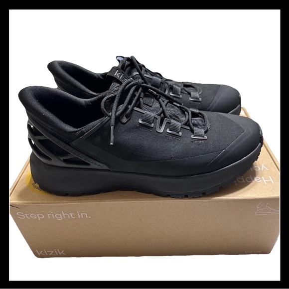 Kizik NEW Wasatch Unisex Sneakers In Black Sz.11W/9.5M Wide 11M/12.5W 11.5M/13W - Picture 1 of 12